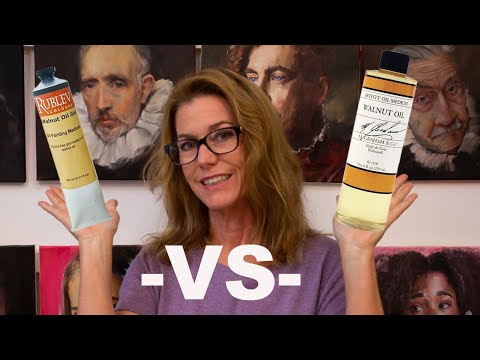 PORTRAIT PAINTING: How To Use Walnut Oil And Walnut Oil Gel