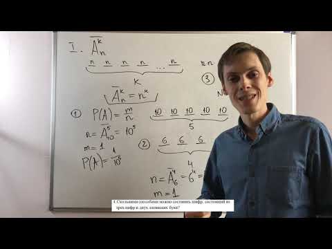 Классическая схема теории вероятностей. Комбинаторика. Часть 2