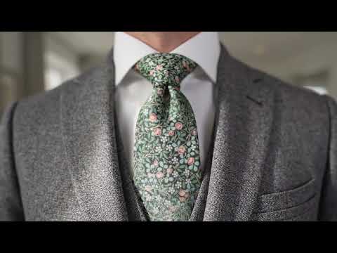 Showcasing our Clover Grove floral Cotton Ties