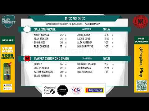 Maffra Senior 2nd Grade v Sale 2nd Grade
