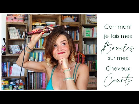 COIFFURE .  Comment je fais mes boucles sur mes cheveux courts