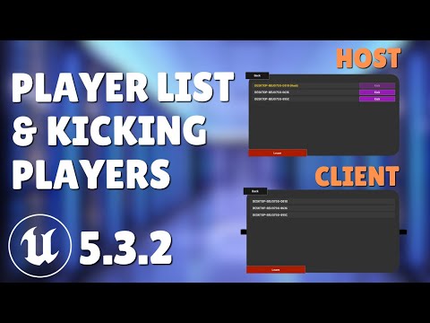 HOW TO MAKE PLAYER LIST AND KICK PLAYERS UE5 MULTIPLAYER TUTORIAL
