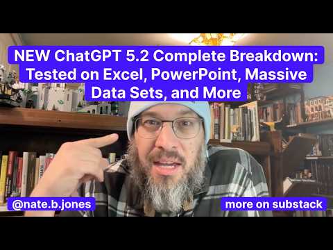 NEW ChatGPT 5.2 Complete Breakdown: Tested on Excel, PowerPoint, Massive Data Sets, and More