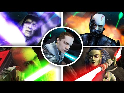 Star Wars: The Force Unleashed [PS2/Wii/Switch] - All Bosses & Ending (4K 60FPS)