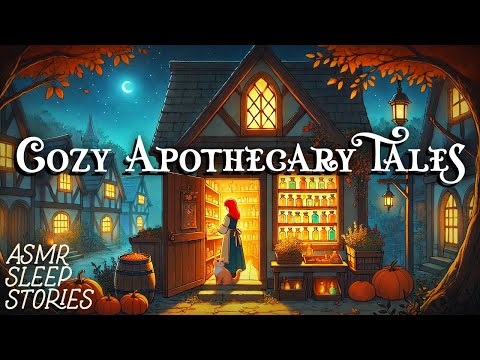 3 Hours of Cozy Apothecary Tales | Autumn Fantasy ASMR Bedtime Stories | Rain Sounds & Fall Ambience