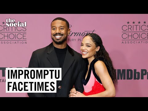 Michael B. Jordan FaceTimes Tessa Thompson Without Warning | The Social