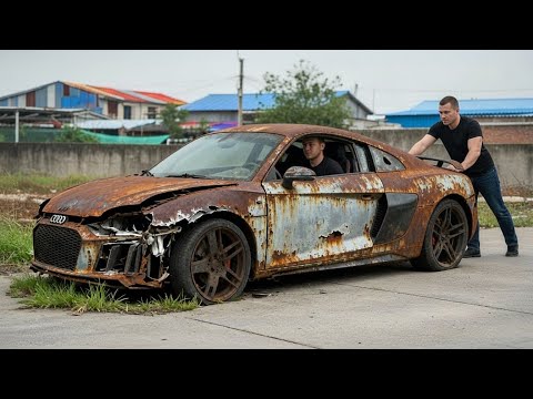 Asmr Car Restoration! Full Restoration of a Audi R8 V10 2016 from Total Disrepair to Looking New