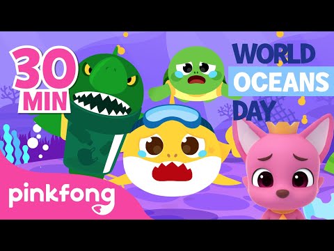 Save the Sea Animals with Baby Shark | World Oceans Day Special Songs | Pinkfong Baby Shark