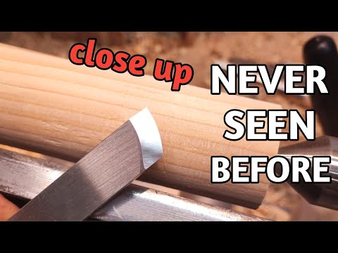 Never seen before woodturning footage