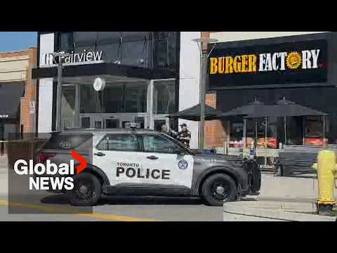 Fairview Mall shooting: Security guard shot by jewelry store robbery suspect, Toronto police say
