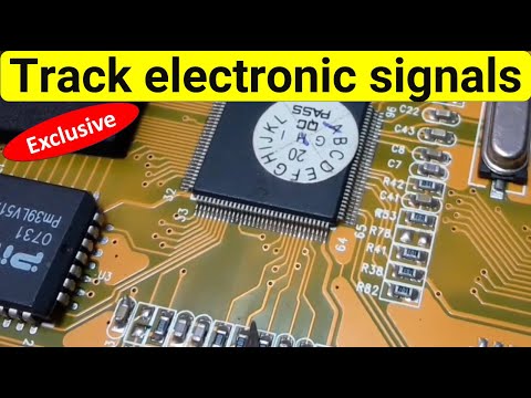 Track electronic signals on a circuit - Integrated Circuits IC techniques using a multimeter