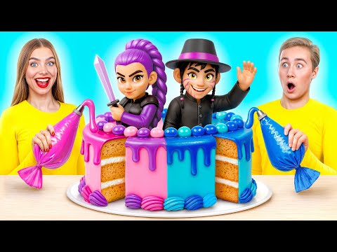 Kuchen Dekorieren Challenge mit KPop Demon Hunters von Multi DO Challenge