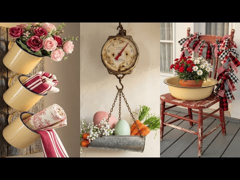 TRASH TO TREASURE: English Cottage Farmhouse Decor Ideas & Antique Furniture Restoration