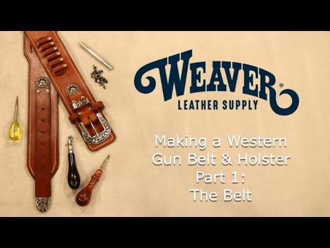 Making a Leather Gun Rig Pt. 1: Belt
