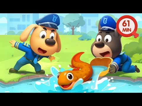 Take My Fish Friend Home | Fun Story | Safety  Rules for Kids | Sheriff Labrador