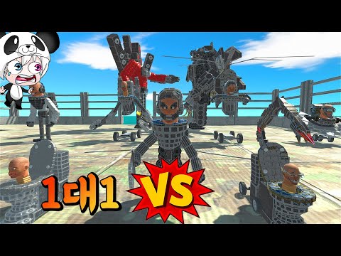 1대1 맞짱 대결!!! 한명씩 나와서 맞짱뜨면 어느팀이 승리할까? 뉴아스트로 쥐맨팀 vs 연합군팀 승리팀은? 애니메이션 상황극 [꿈토이 꿀잼 리액션]