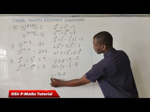 Indices involving Simultaneous Linear equation. #indices #simultaneous