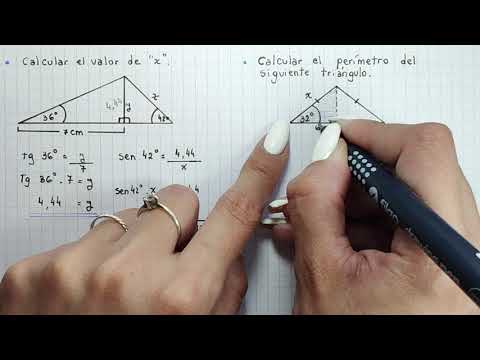 RAZONES TRIGONOMÉTRICAS   - Resolución de triángulos rectángulos - PARTE 2
