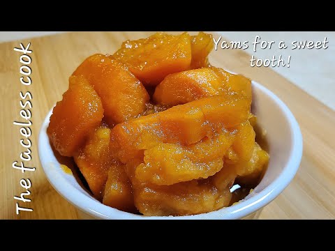 Yams with brown sugar and maple syrup, perfect for Thanksgiving!