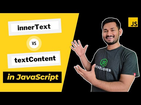 Difference between innerText and textContent in JavaScript | The Complete JavaScript Course | Ep.53