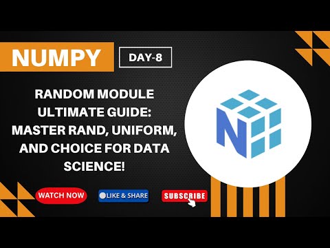 Numpy Random Module ULTIMATE Guide: Master rand, uniform, and choice for Data Science!