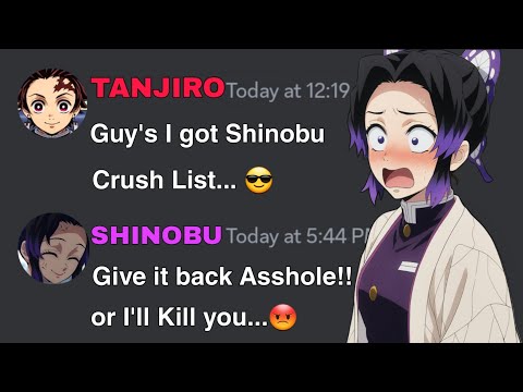 If Tanjiro got Shinobu Crush List | Demon Slayer discord server