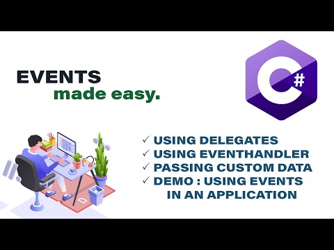 Events in C#.Net made easy! | Using Delegates | Using EventHandler| Passing Custom Data| Codelligent