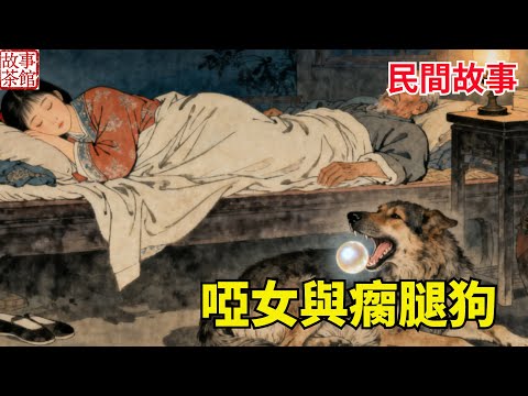 哑女靠挖野菜奉养老父，被街坊骂作扫把星，谁想她救下的瘸腿老狗，竟能吐出珍珠报恩！#民間故事#情感 #睡前故事#人生感悟