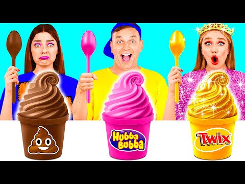 Rich vs Broke vs Giga Rich Food Challenge | Epic Food Battle by GoFun Challenge