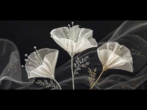 Simple 3D Embroidery: Light, Elegant Poppies Like a Breath of Wind