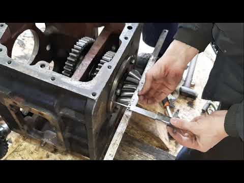 Регулировка  вторичного вала кпп мтз!