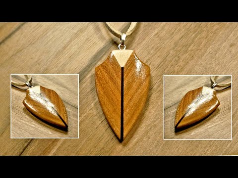 Simple and easy to make wooden necklace - How to make