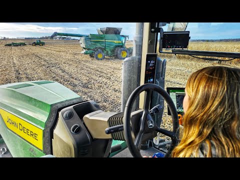 Our 10-Year-Old Daughter Running the Grain Cart Like a PRO