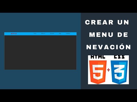 Crear un Menú de navegación con HTML y CSS - Desarrollo Web