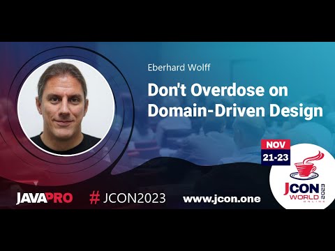 Don't Overdose on Domain-Driven Design | Eberhard Wolff (EN)