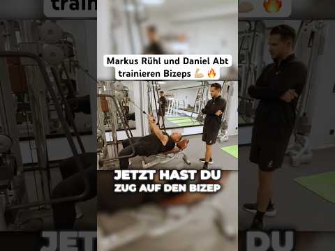 Markus Rühl und Daniel Abt trainieren Bizeps 💪🏼 🔥
