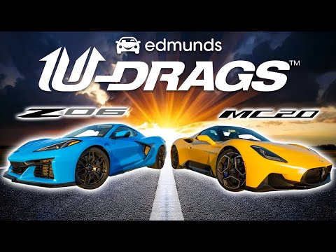 U-DRAGS RACE: Chevrolet Corvette Z06 vs. Maserati MC20 Cielo | Handling, Quarter Mile & More