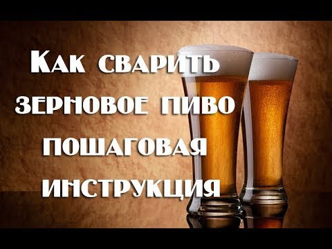 Как сварить зерновое пиво пошаговая инструкция для начинающих   Видео 18+