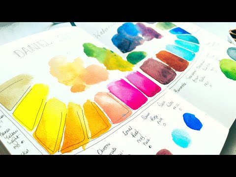 My Most Used Daniel Smith Watercolour Palette