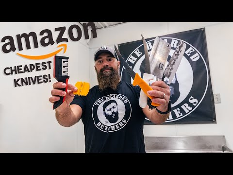 Pro Butchers Use The Cheapest Amazon Knives 🔪 | The Bearded Butchers