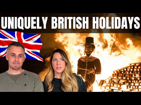 AMERICAN reacts to uniquely BRITISH HOLIDAYS and customs
