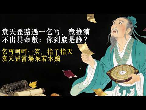 袁天罡路遇一乞丐，竟推演不出其命數：你到底是誰？乞丐呵呵一笑，指了指天，袁天罡當場呆若木雞
