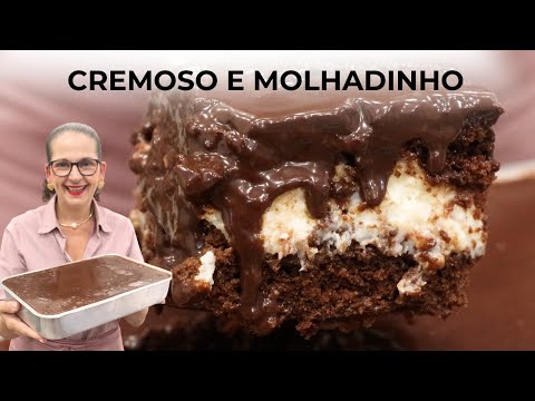 PRESTÍGIO CAKE THAT COMES OUT OF THE OVEN PRE-FILLED! EASY, CREAMY AND MOIST - Isamara Amâncio