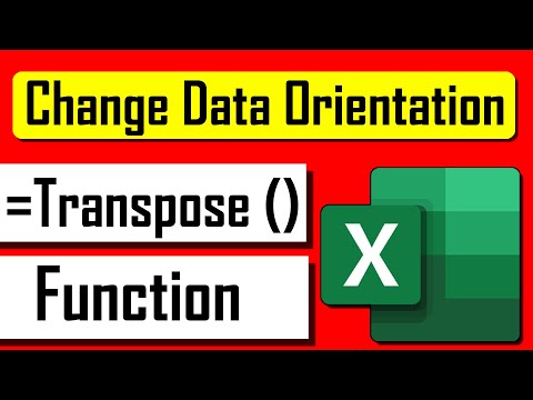 How to Use TRANSPOSE Function in Excel