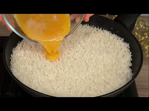 Mix rice with eggs!  I learned this trick in a Korean restaurant!