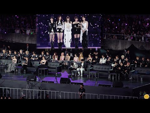 LE SSERAFIM 'Music Icon of the Year' 수상 Reaction [IU Stray Kids ATEEZ IVE  윤아 문소리 김유정]/ 2025 AAA