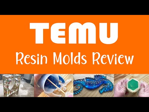 TEMU Review:  Silicone Molds for Epoxy Resin.  Ideas for resin in molds. Temu Art Haul, Review 1