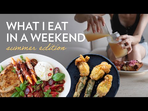 what i eat in a weekend ☀️ summer edition