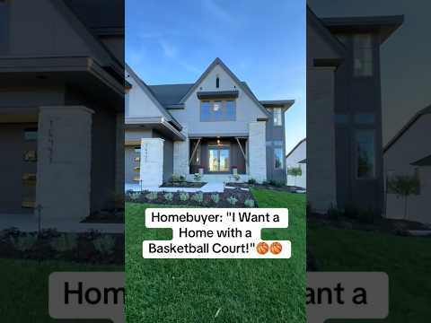 This luxury home by Gonyea Custom Homes is a Masterpiece complete with indoor basketball court 🏀