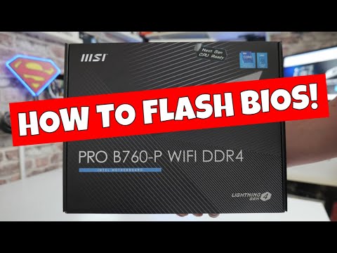 How To BIOS Flash MSI Pro B760 P WiFi DDR4 Motherboard
